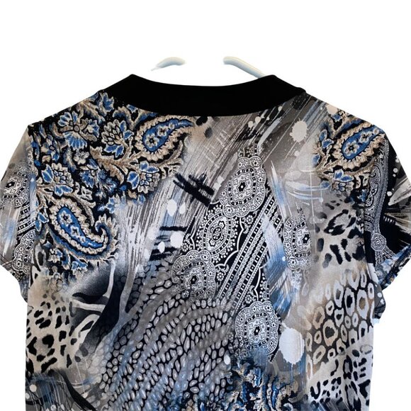 𝅺n.w.d Fashion Top,  Multicolor floral print, Sz L - Picture 4 of 6